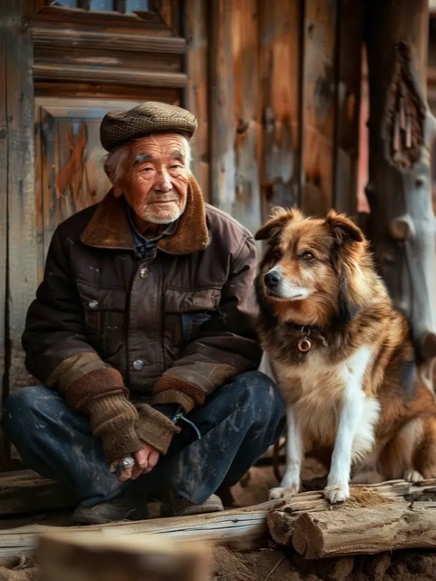 老人与狗:相伴一生的忠诚 老人与狗:相伴一生的忠诚