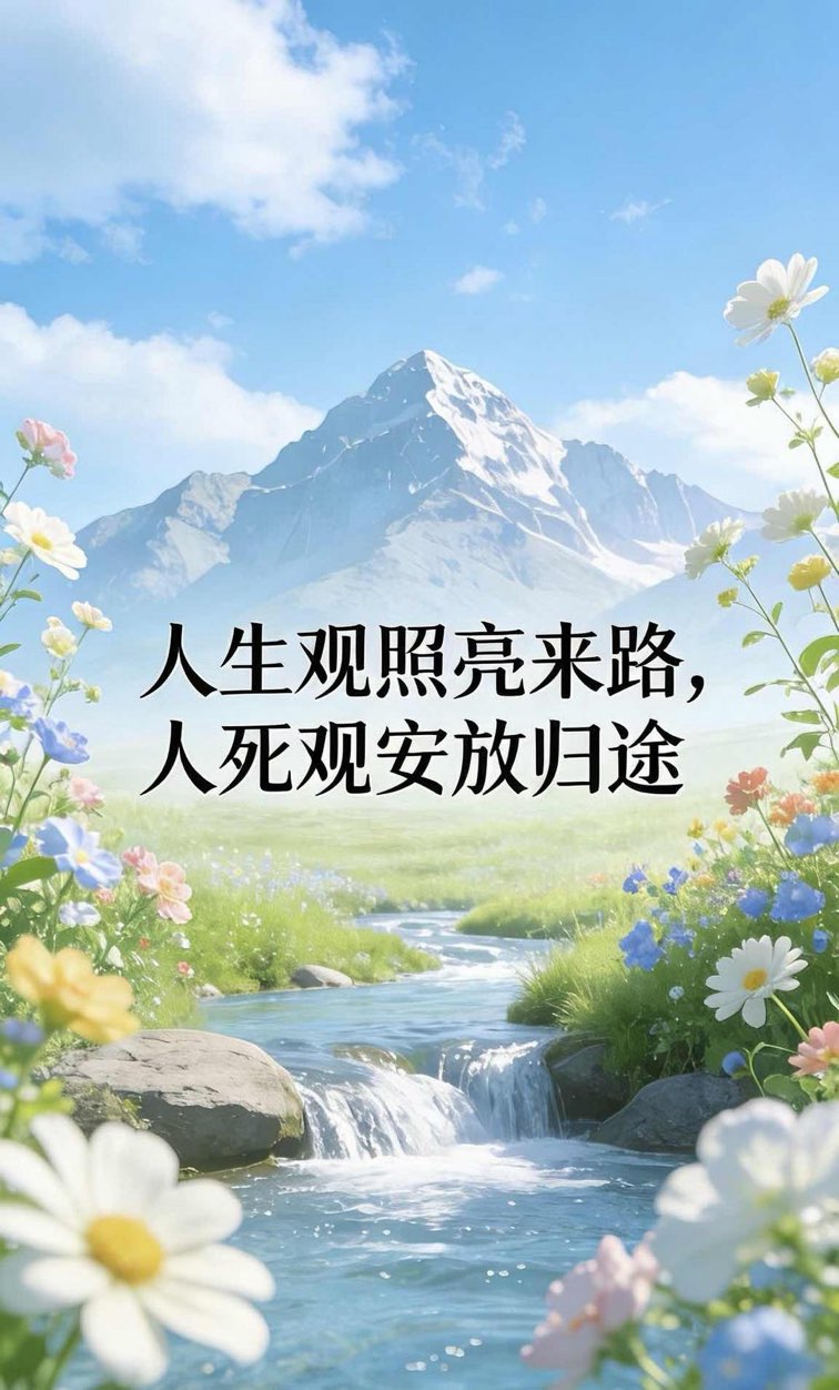 人生观照亮来路,人死观安放归途 人生观照亮来路,人死观安放归途
